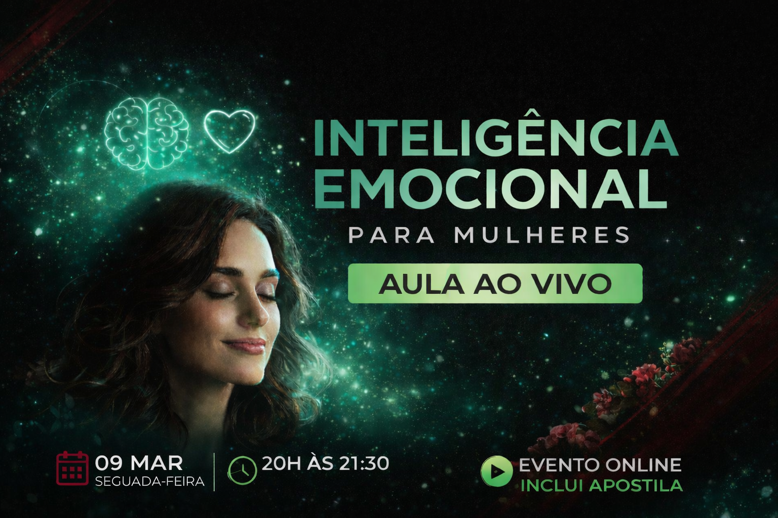 Inteligência Emocional para Mulheres — Aula ao Vivo